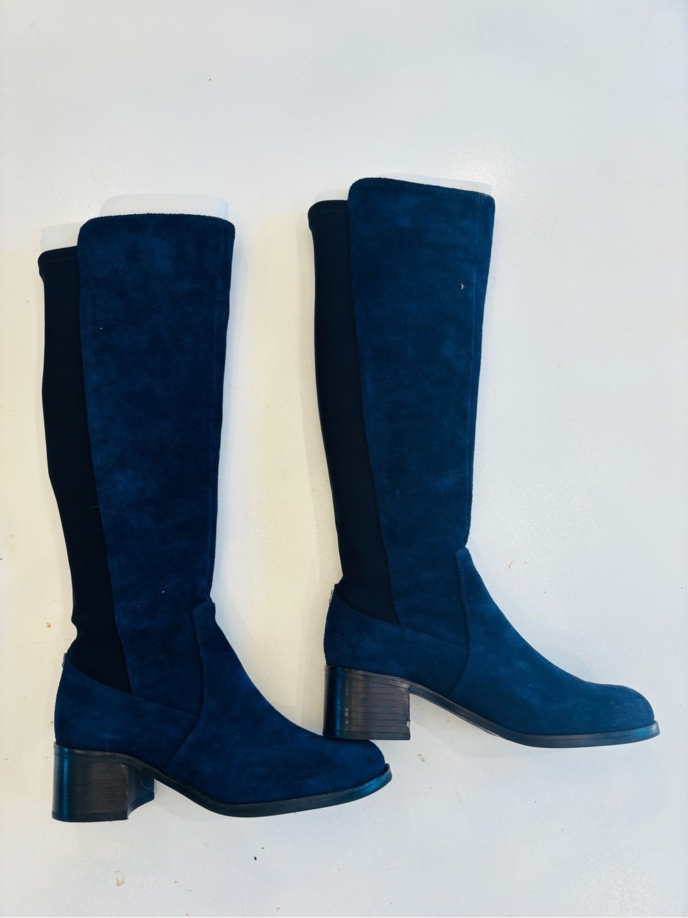 Vince Camuto Tall Leather Suede Over-the-Knee Boots in Deep Teal Blue size 7 - Picture 11 of 13